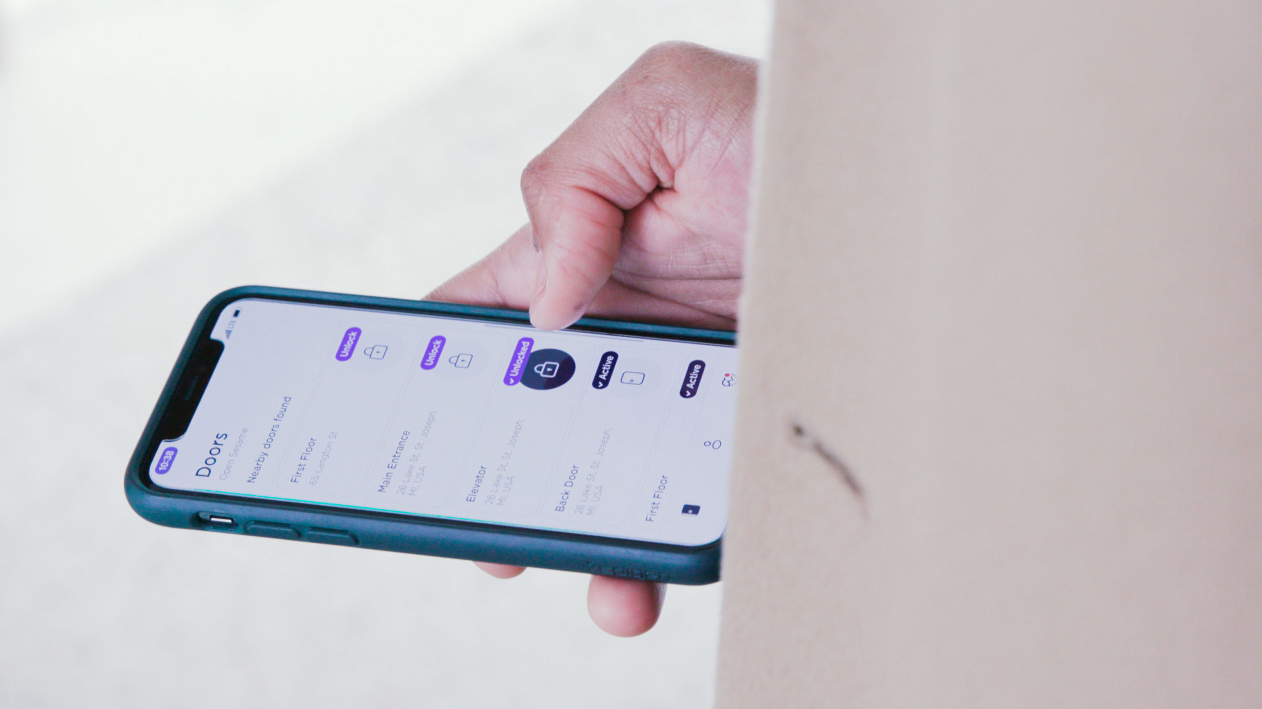 Swiftlane mobile unlock