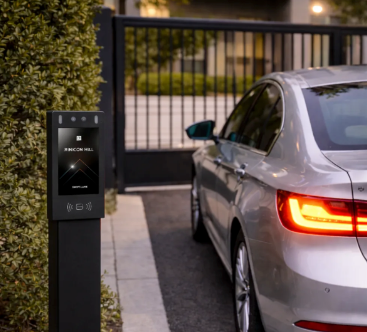 vehicle gate intercom system