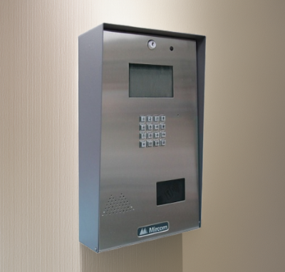 mircom call box placed on a wall