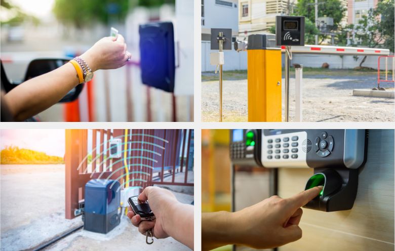 cell phone gate access system