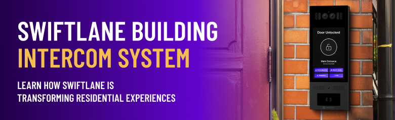 banner for building intercom system