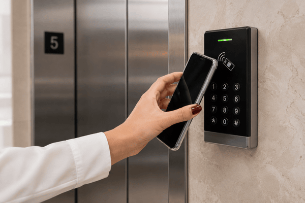 elevator access control with mobile credentials
