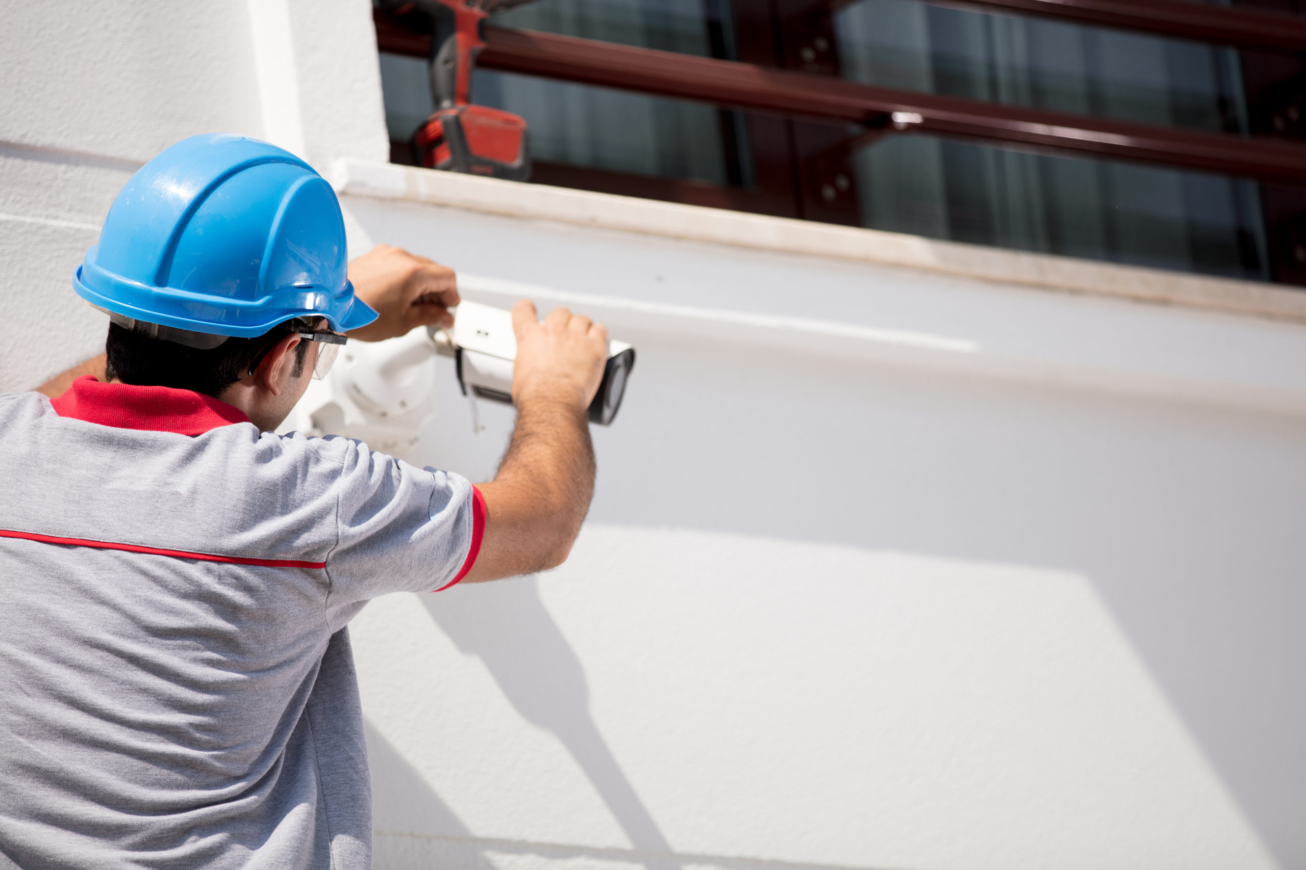 security system camera installation