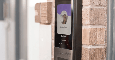 video intercom recognizing female face