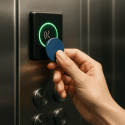 Key fob used for elevator access control
