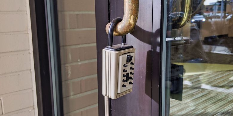 a traditional key lock box