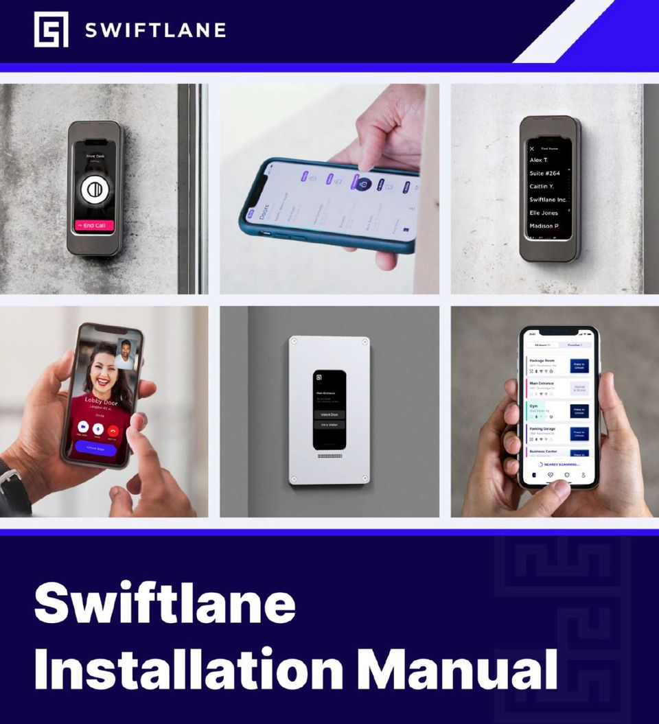 Swiftlane Installation Manuals | Swiftlane