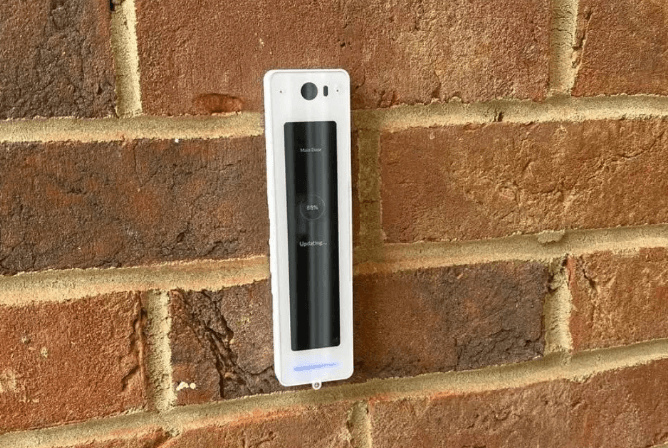 UniFi G3 Reader Pro intercom installed on a wall