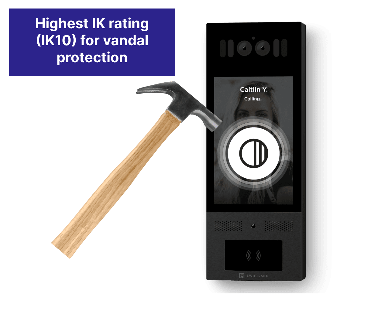 IK10 Rating Hammer Vandal Protection