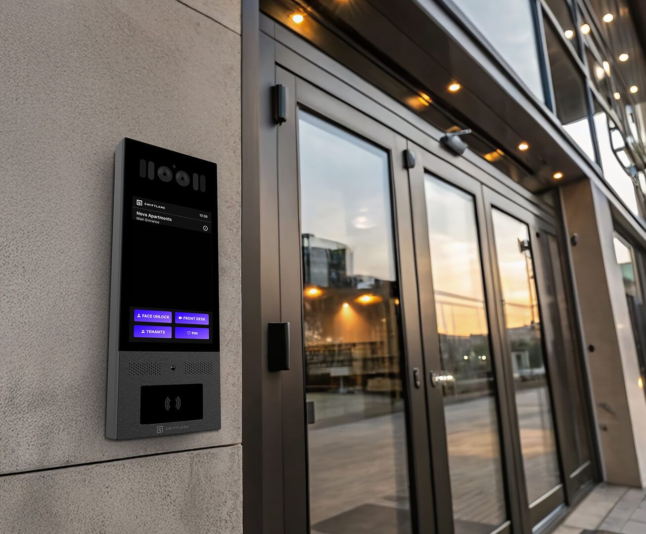 Swiftlane Intercom on Commercial Buildings