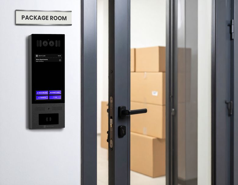 swiftlane intercom for package room