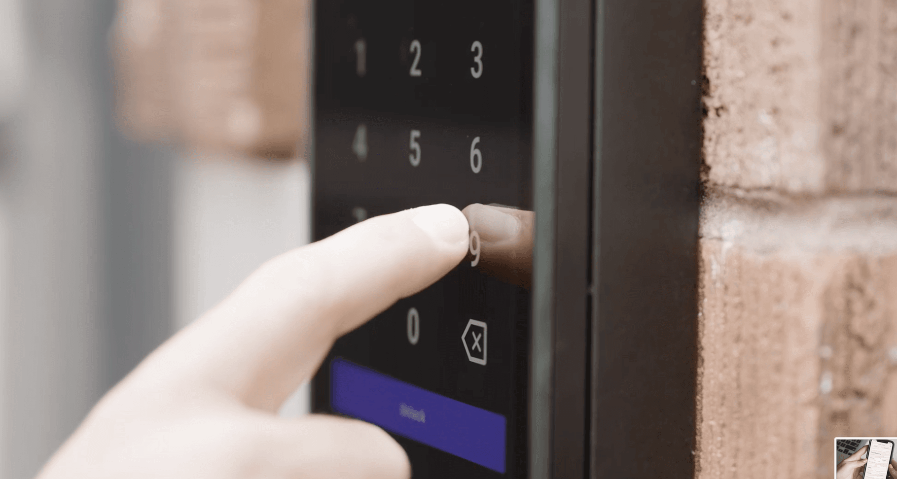 Entering PIN on Swiftreader X